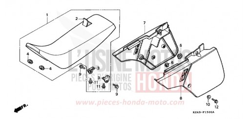 SEAT/SIDE COVER (CR125RL) CR125RL de 1990